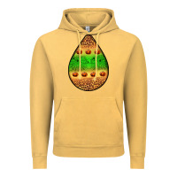 Vintage Mustard halloween pumpkin teardrop Vintage Hoodie - BundleAndBundleShop
