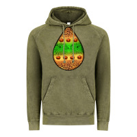 Vintage Olive halloween pumpkin teardrop Vintage Hoodie - BundleAndBundleShop