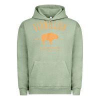 Pigment Oil Green vermillion south dakota bison distressed design t shirt Urban Hoodie - StudioElite