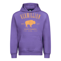 Tulip vermillion south dakota bison distressed design t shirt Urban Hoodie - StudioElite