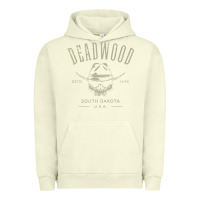 Pigment Pistachio deadwood south dakota usa distressed skull design souvenir premium t s Urban Hoodie - StudioElite
