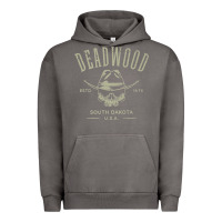 Pigment Tornado deadwood south dakota usa distressed skull design souvenir premium t s Urban Hoodie - StudioElite