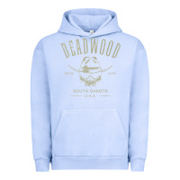 Pigment Grape Ice deadwood south dakota usa distressed skull design souvenir premium t s Urban Hoodie - StudioElite