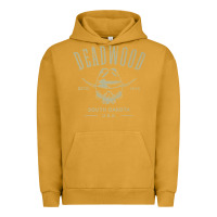 Pigment Peanut Butter deadwood south dakota usa distressed skull design souvenir premium t s Urban Hoodie - StudioElite