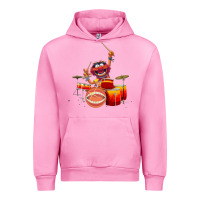 Fuchsia Pink The muppets animal drummer Urban Hoodie - StudioElite