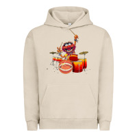 Pigment French Oak The muppets animal drummer Urban Hoodie - StudioElite