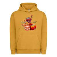 Pigment Peanut Butter The muppets animal drummer Urban Hoodie - StudioElite