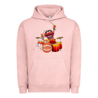 Pigment Salmon The muppets animal drummer Urban Hoodie - StudioElite