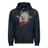Navy trust the government skull native american chief native t shirt Urban Hoodie - StudioElite