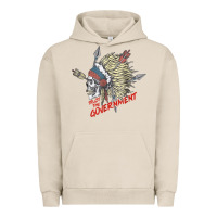 Pigment French Oak trust the government skull native american chief native t shirt Urban Hoodie - StudioElite