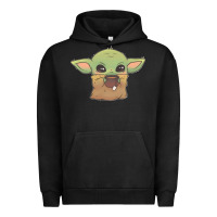 Pigment Black Baby yoda Urban Hoodie - StudioElite