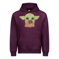 Mauve Wine Baby yoda Urban Hoodie - StudioElite
