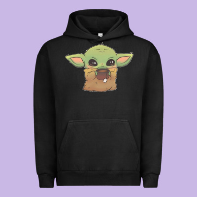 Baby Yoda Urban Hoodie Designed By Studioelite