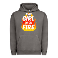 Pigment Tornado This Girl Is On Fire Fierce Lady Woman Power Go Girls Fiery Urban Hoodie - StudioElite