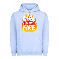 Pigment Grape Ice This Girl Is On Fire Fierce Lady Woman Power Go Girls Fiery Urban Hoodie - StudioElite