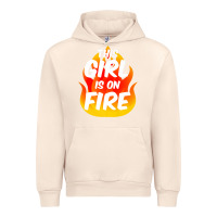Sandshell This Girl Is On Fire Fierce Lady Woman Power Go Girls Fiery Urban Hoodie - StudioElite