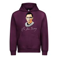Mauve Wine rbg ruth bader ginsburg feminist t shirt   signature art Urban Hoodie - StudioElite