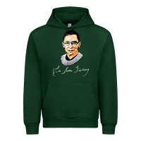 Forest Green rbg ruth bader ginsburg feminist t shirt   signature art Urban Hoodie - StudioElite