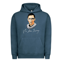 Pigment Midnight Navy rbg ruth bader ginsburg feminist t shirt   signature art Urban Hoodie - StudioElite