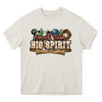 Small Town Big Spirit Baseball Heavy Core Tee | Teevron