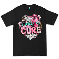 Black find a cure cancer awareness Premium Tee - CowGirlArtShop