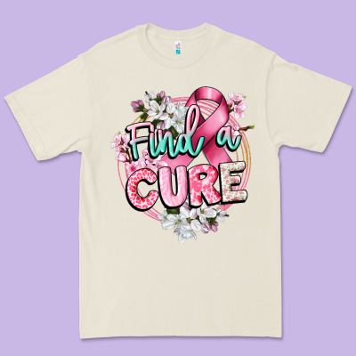 Find A Cure Cancer Awareness Premium Tee Designed By Cowgirlartshop