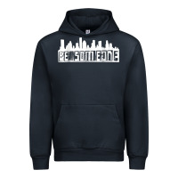 Navy be someone h town houston texas skyline. t shirt Urban Hoodie - StudioElite