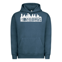 Pigment Midnight Navy be someone h town houston texas skyline. t shirt Urban Hoodie - StudioElite