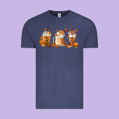 Fall Coffees Vintage Tee Designed By Fadigitalartstudio