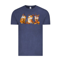 Vintage Denim Fall Coffees Vintage Tee - FaDigitalArtStudio