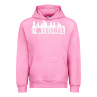 Fuchsia Pink be someone h town houston texas skyline. t shirt Urban Hoodie - StudioElite