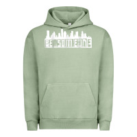 Pigment Oil Green be someone h town houston texas skyline. t shirt Urban Hoodie - StudioElite