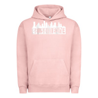 Pigment Salmon be someone h town houston texas skyline. t shirt Urban Hoodie - StudioElite