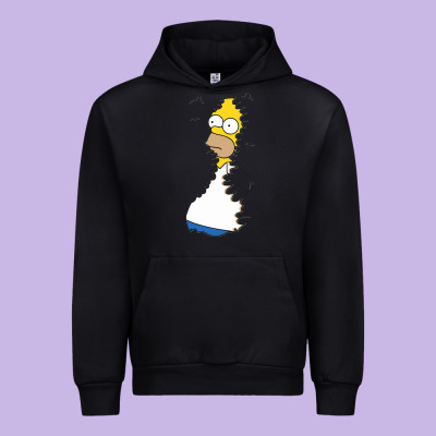 Homer In Hedges Classic Urban Hoodie Designed By Studioelite