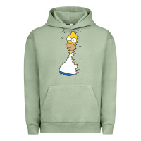 Pigment Oil Green Homer In Hedges Classic Urban Hoodie - StudioElite
