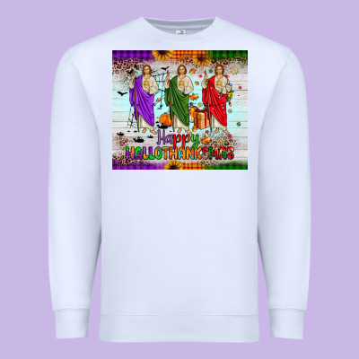 San Judas Happy  Hallothanksmas Premium Sweatshirt Designed By Jahusdesignshop