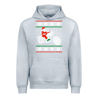 Heather Grey santa ridin motocycle Urban Hoodie - StudioElite
