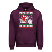 Mauve Wine santa ridin motocycle Urban Hoodie - StudioElite