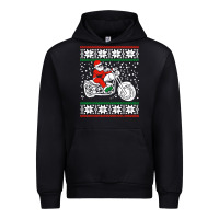 Black santa ridin motocycle Urban Hoodie - StudioElite