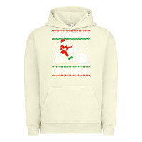Pigment Pistachio santa ridin motocycle Urban Hoodie - StudioElite