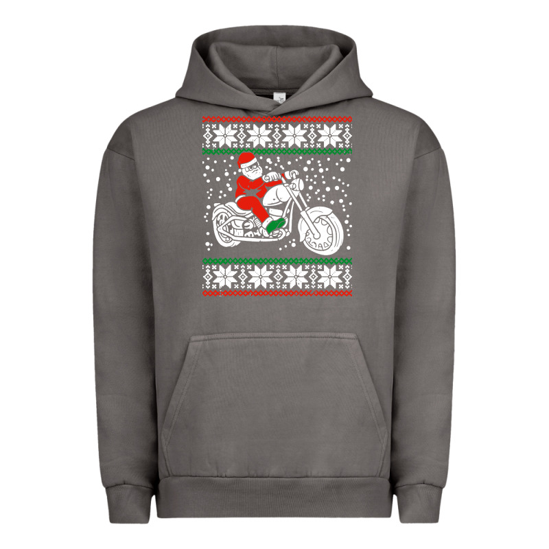 Santa Ridin Motocycle Urban Hoodie by StudioElite | Teevron
