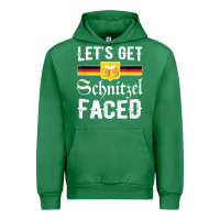 Emerald lets get schnitzel faced men women vintage oktoberfest t shirt Urban Hoodie - StudioElite