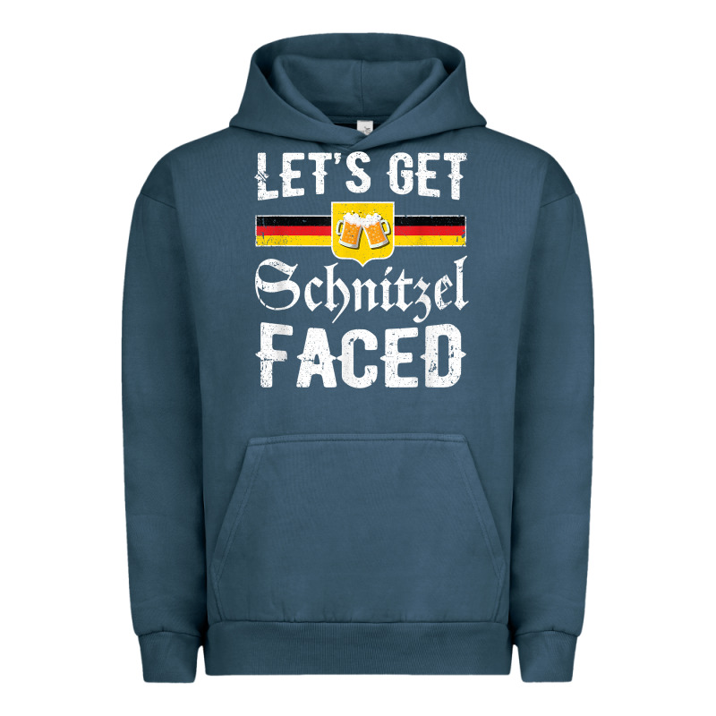 Lets Get Schnitzel Faced Men Women Vintage Oktoberfest T Shirt Urban Hoodie by StudioElite | Teevron