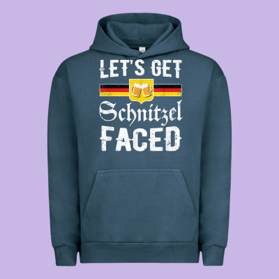 Lets Get Schnitzel Faced Men Women Vintage Oktoberfest T Shirt Urban Hoodie Designed By Studioelite