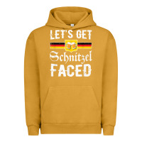 Pigment Peanut Butter lets get schnitzel faced men women vintage oktoberfest t shirt Urban Hoodie - StudioElite
