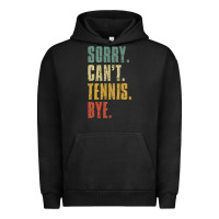 Pigment Black sorry can't tennis bye funny vintage retro tennis player t shirt Urban Hoodie - StudioElite