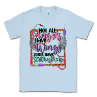 Dusty Blue Not all angels have wings Classic Tee - CowGirlArtShop