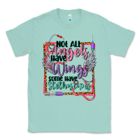 Seafoam Not all angels have wings Classic Tee - CowGirlArtShop