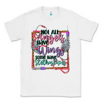 White Not all angels have wings Classic Tee - CowGirlArtShop