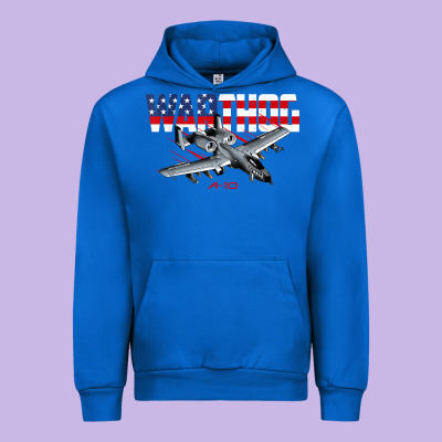Military Airplane A-10 Warthog American Flag Urban Hoodie Designed By Studioelite